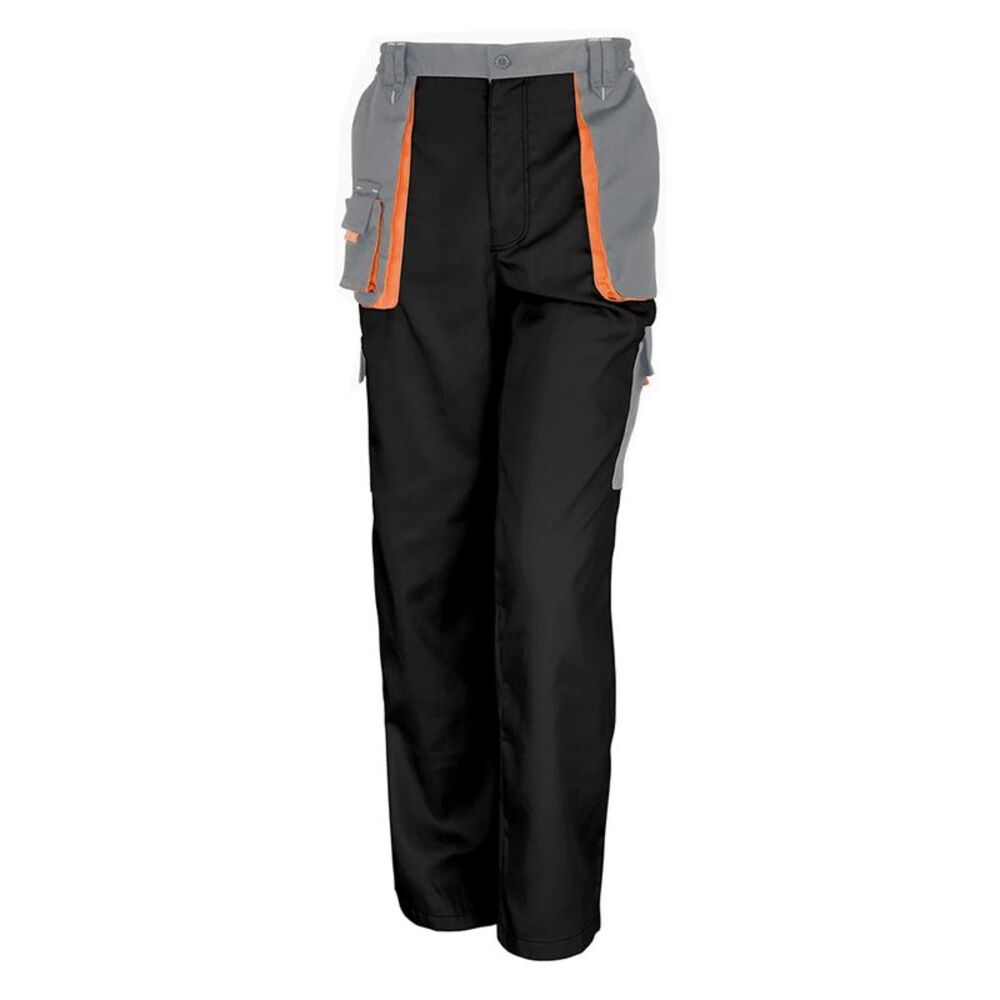 Result Work-Guard Mens Lite Trousers / Black/Gray